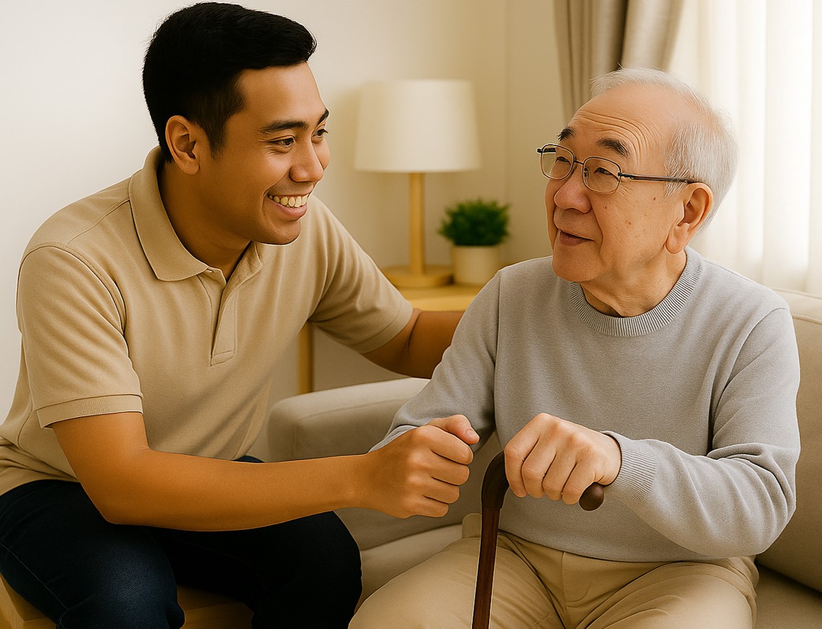 写真：【関東】老人ホームでの介護業務です(KTT01)